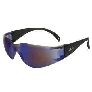 TEXAS Safety Glasses - Blue Mirror Lens