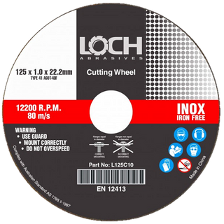 Cut-Off Wheel LOCH 125x1.0mm Inox