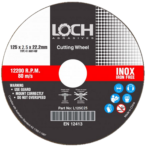 Cut-Off Wheel LOCH 125x2.5x22mm