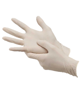 Glove Latex Disposeable Clear Pk100 L