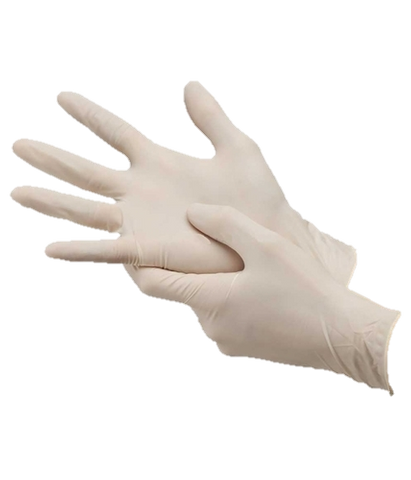 Glove Latex Disposeable Clear Pk100 L