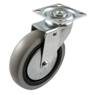 Castor 75mm Swivel Grey RBR