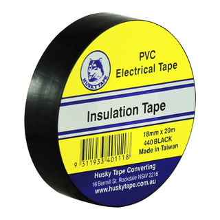 Electrical Tape Black 18mm x 20M