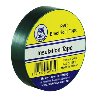 Electrical Tape Green 18mm x 20M