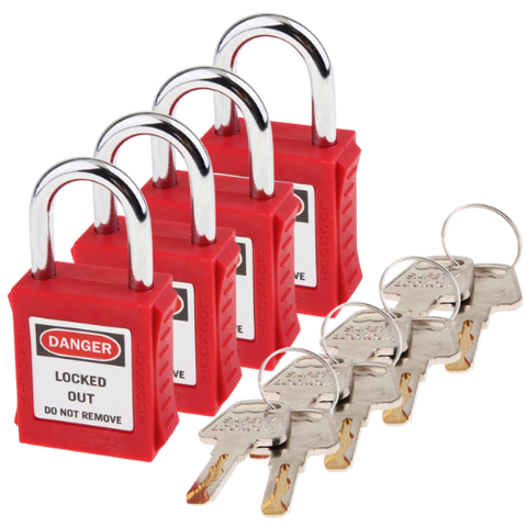 Safety Lockout 410 KA Red Set 4