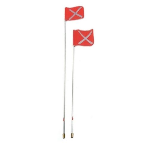 Site Flag & Pole 1800mm Crossed