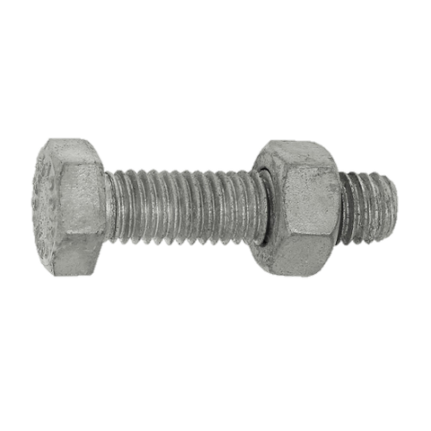 Set Screw & Nut M10 x 30mm Gal 4.6