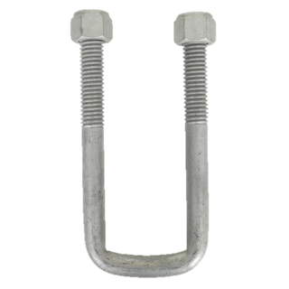 Square U-Bolt Kit M12x52x145mm Gal