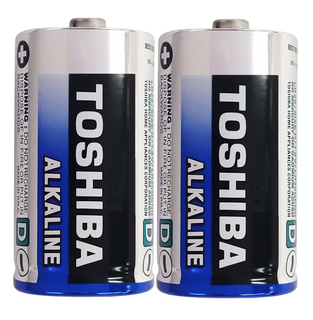 Battery D Size Toshiba Alkaline - Pkt 2