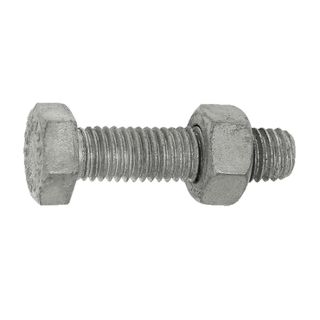 Set Screw & Nut M8 x 30mm Gal 4.6