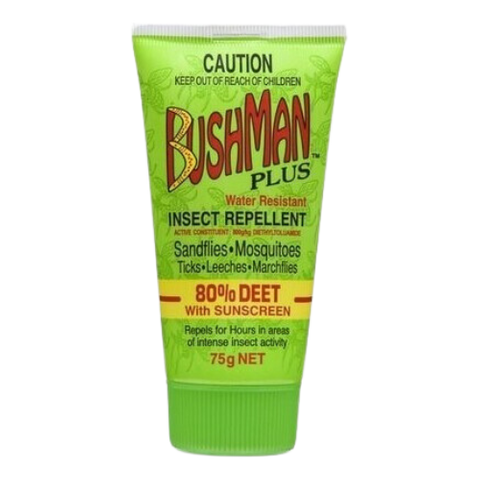 Bushman Plus w/Sunscreen 75gm 80% Deet