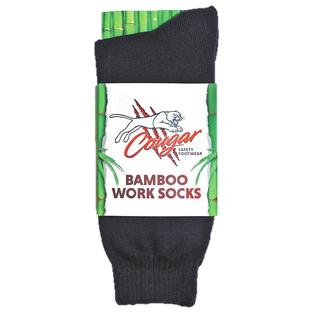 Socks Bamboo Mens Size 11-14 Black