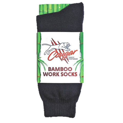 COUGAR Bamboo Socks Mens Black 11-14