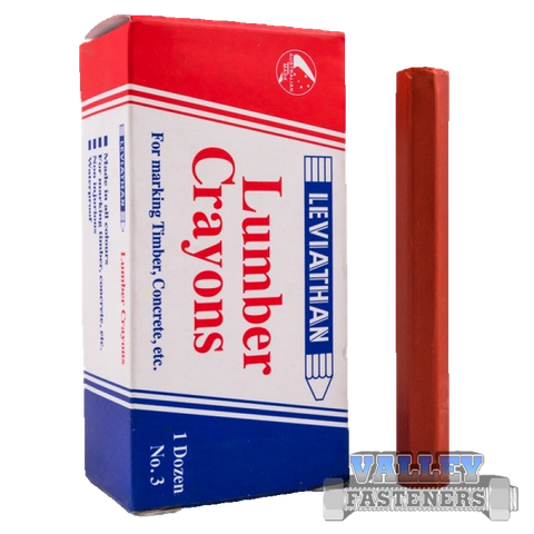 Lumber Crayon Red Box 12