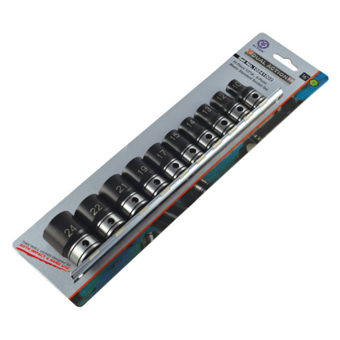 Socket Set D/Action 1/2Dr 10Pce Met STD