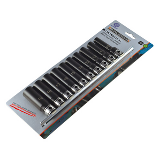 Socket Set D/Action 1/2Dr 10Pce Met Deep