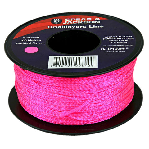 String Line 100M - Number 8 - Pink - Valley Fasteners