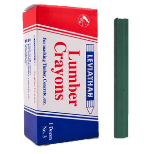 Lumber Crayon Green Box 12