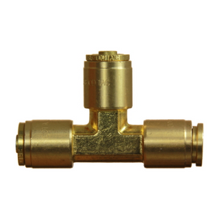 Q-Fit Brass 10mm Tube Tee DOT