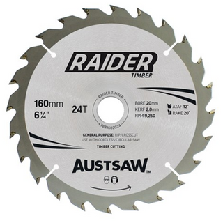 Timber Cutting Blade 160mm 20/16 24T