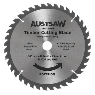 Timber Cutting Blade 185mm x 40 Teeth