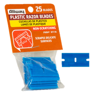 Plastic Razor Blades - 25 Pack