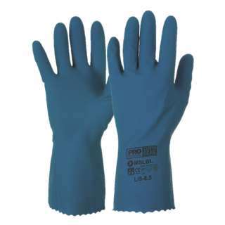 Glove Silver Lined Blue - Medium