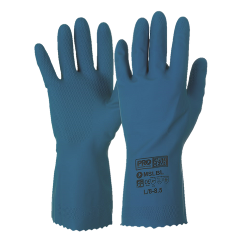 Glove Silver Lined Blue - X-Large