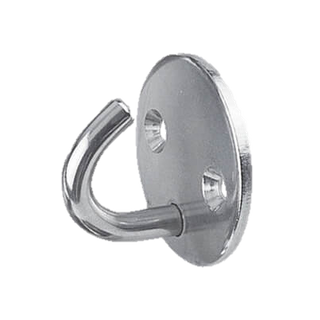Round Pad Hook Open M5 S/S 316