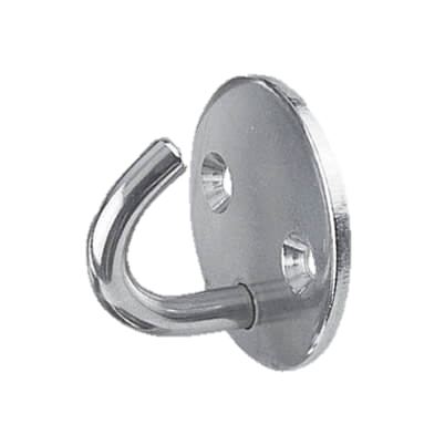 Round Pad Hook Open M5 S/S 316