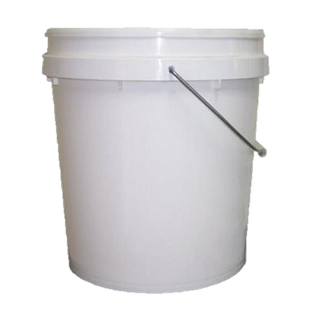 Bucket 10L White - Steel Handle