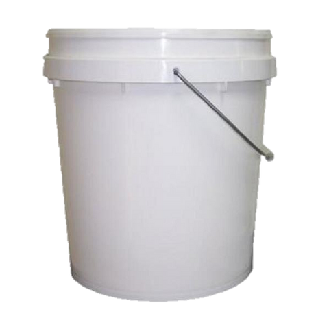 Bucket 10L White - Steel Handle