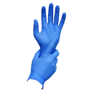 Glove Nitrile Powdered Box Blue 100 L