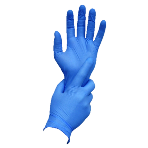 Glove Nitrile Powdered Box Blue 100 L