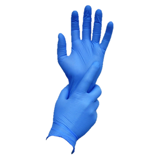 Glove Nitrile Powdered Box Blue 100 XL