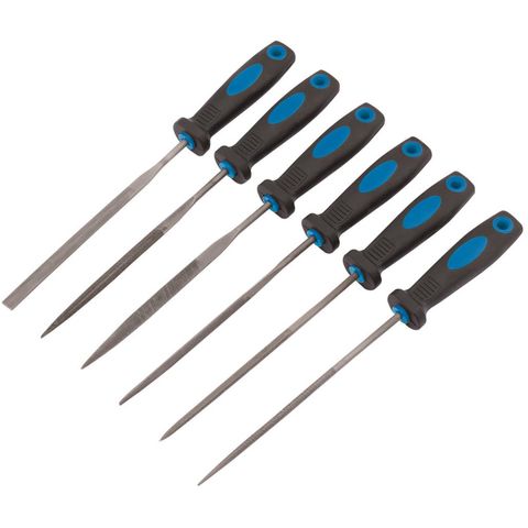 Draper 6 Pce Soft Grip Needle File Set