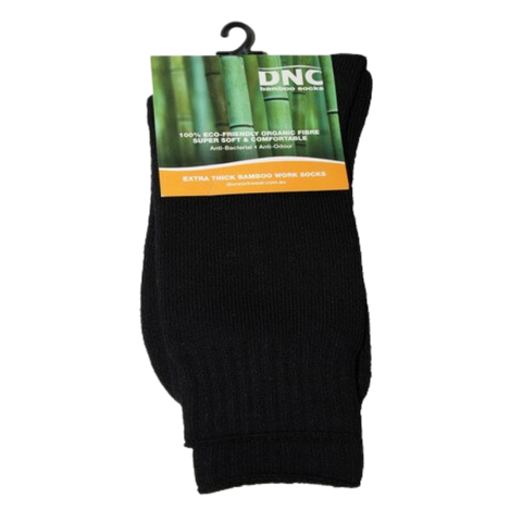 Socks Bamboo Mens Size 6-11 Black