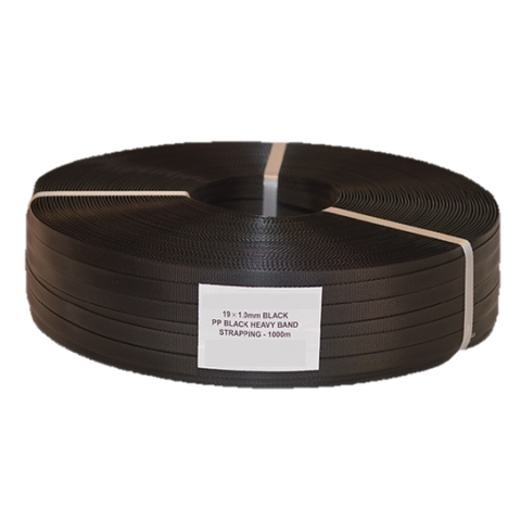 Poly Strapping Black 19mm x 1000M Box