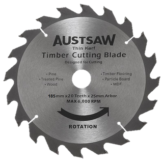 Timber Cutting Blade 185mm - 20xTeeth