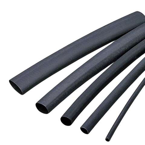 Heat Shrink Thin 9.5-4.8mm Black 5m