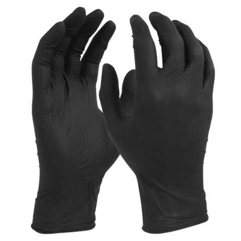 Glove Nitrile Powder Free H/D Black XL