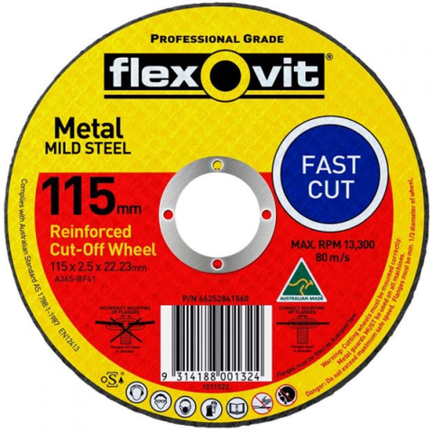 Cut-Off Wheel 115x2.5x22mm Flexovit