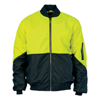 Flying Jacket w/Hood Hi-Vis Y/Navy - 2XL