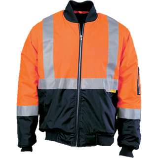 Flying Jacket Hi-Vis Reflect O/Navy M