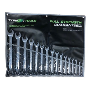 Spanner Set 16Pc 1/4 - 1-1/4 AF Typhoon