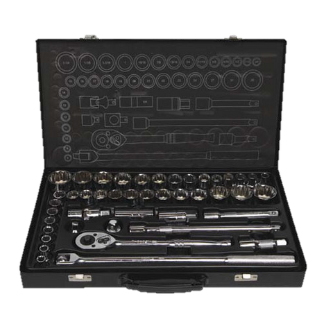 Socket Set 1/4-3/8 DR AF & Metric 45pce