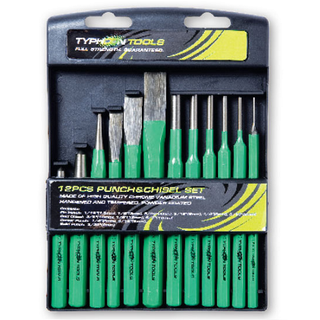 Typhoon 12pce Punch & Chisel Set