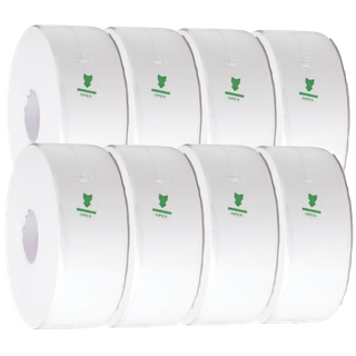 Jumbo Toilet Paper 2 Ply 90mm x 300M Pk8