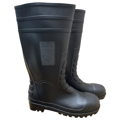 Gumboot Total Safety S5 Black Sz40 (6.5)