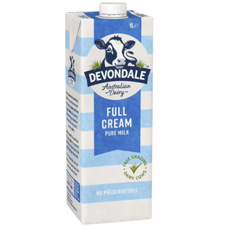 Milk Devondale UHT Full Cream 1L